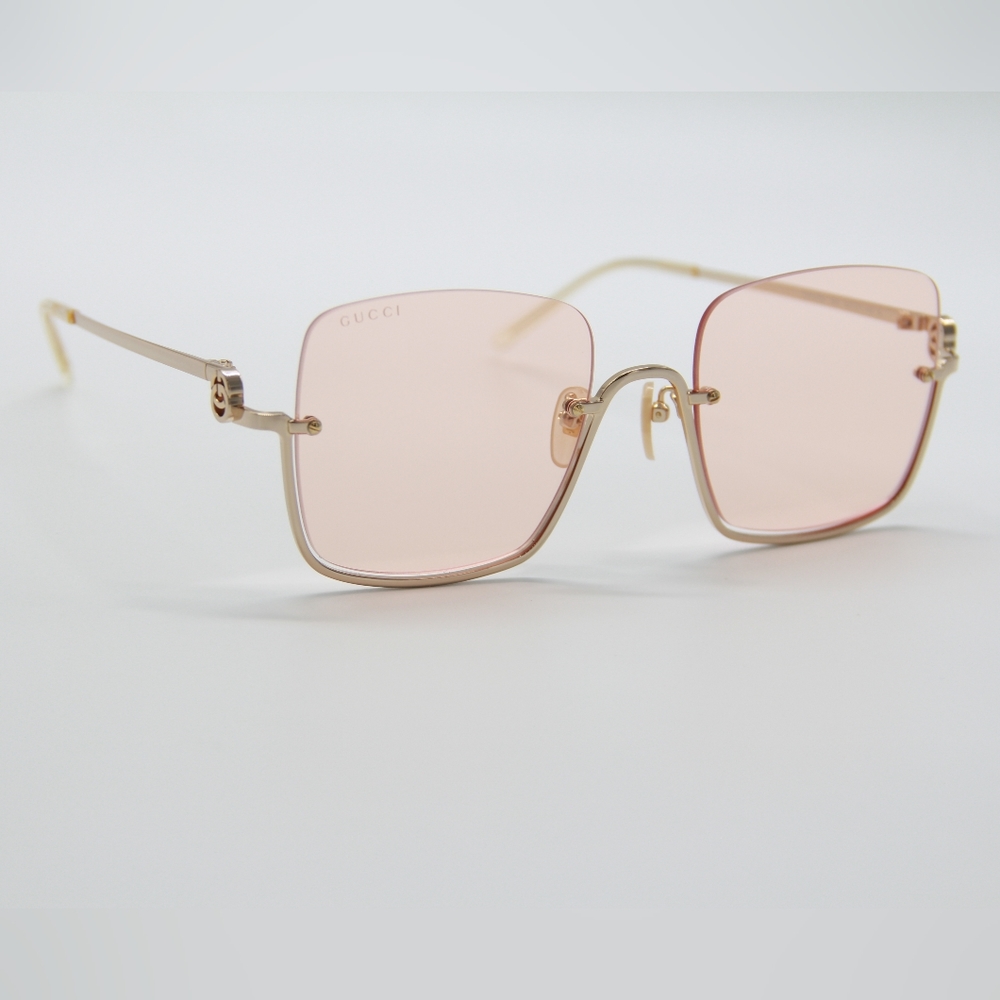 NEW GUCCI SUNGLASSES GG1279S 005 WOMEN PINK EYEWEAR - Picture 5 of 12
